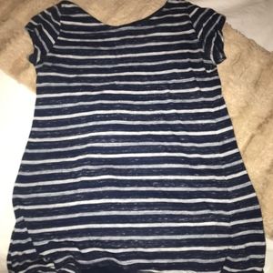 Boutique Stripe Shirt, Sheer Backing